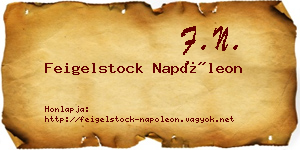 Feigelstock Napóleon névjegykártya