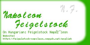 napoleon feigelstock business card